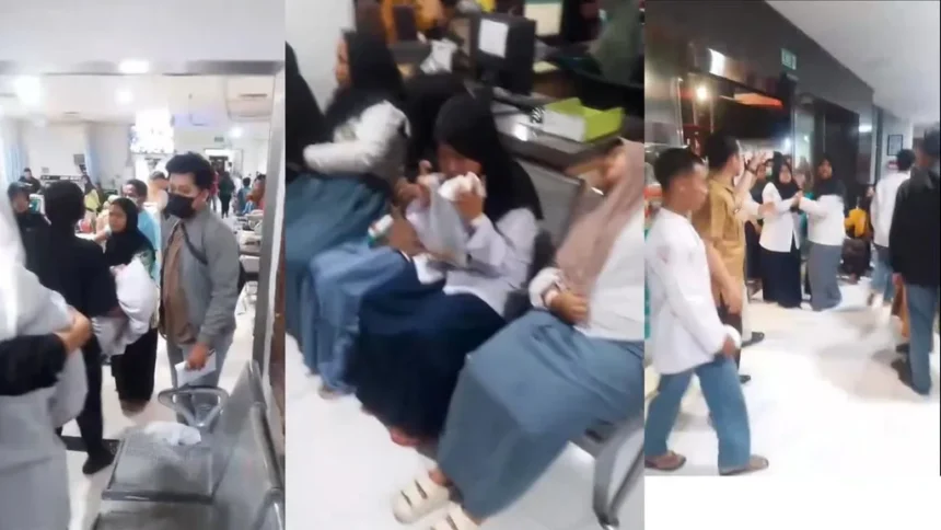 Suasana siswa keracunan MBG di Sidorajo/ Foto: TikTok