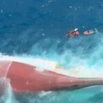 KM Virgo Transport 8 yang terbalik di Laut Jawa/ Foto: Ist
