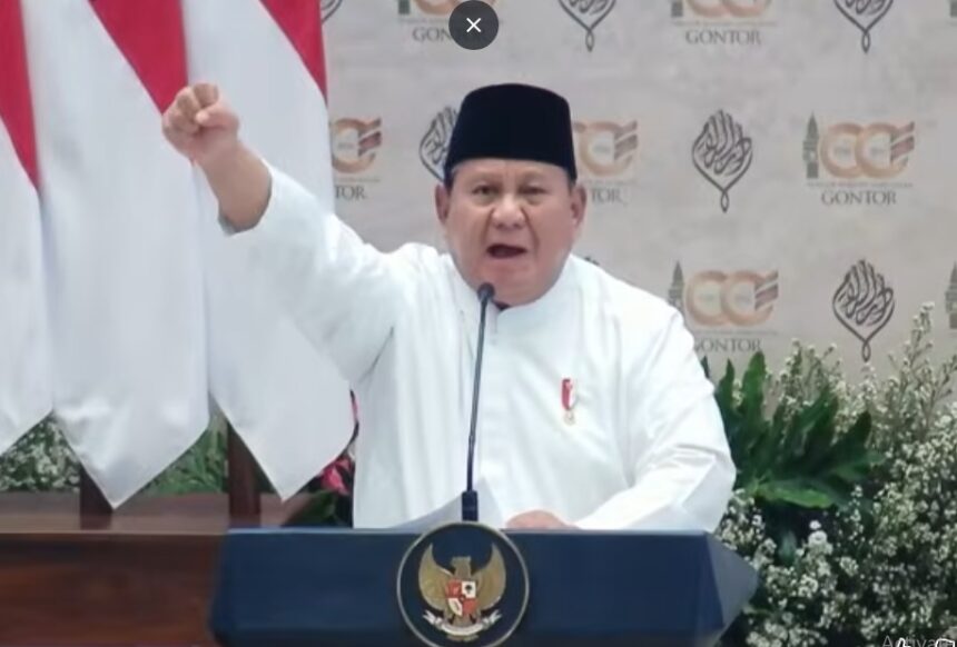 Presiden Prabowo Subianto/ Foto: Youtube Setneg