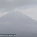 Aktifitas Gn Semeru pada Kamis 29 Oktober 2026/ Foto: capture ANTARA