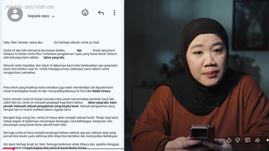 Tangkapan layar youtube Nadia Omara/ Foto: youtube