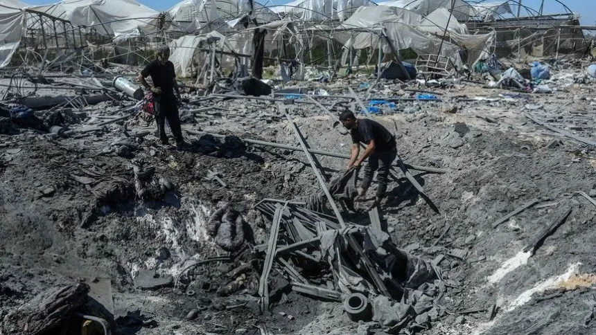Kerusakan akibat serangan Israel/ Foto: Anadolu